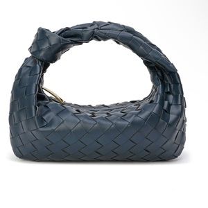 Leather woven bag